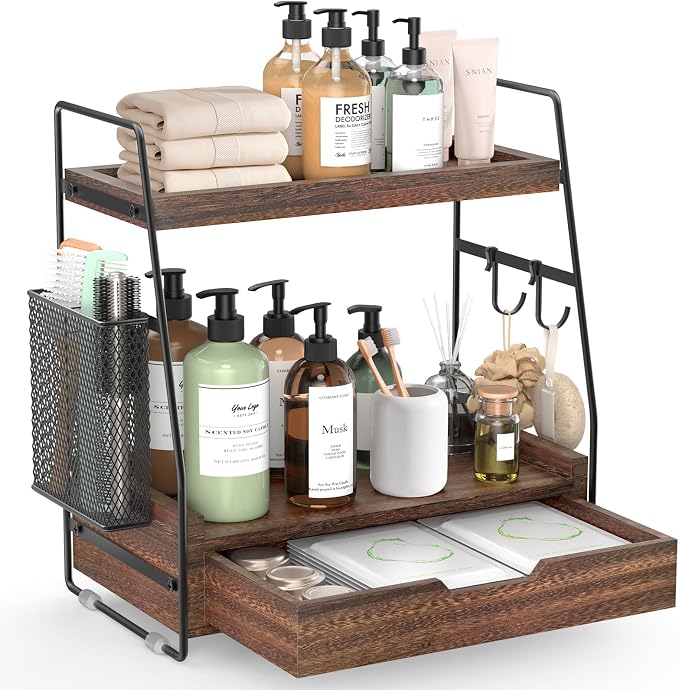 2-Tier Bathroom Counter Organizer by Unknown