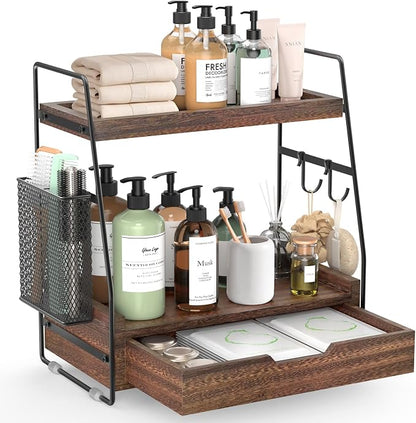2-Tier Bathroom Counter Organizer by Unknown