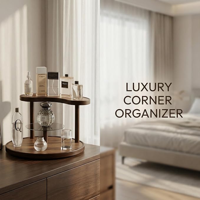 GDQ Wooden Display Organizer Stand, Perfume Organizer, Tea Set, Open Design - Image 6