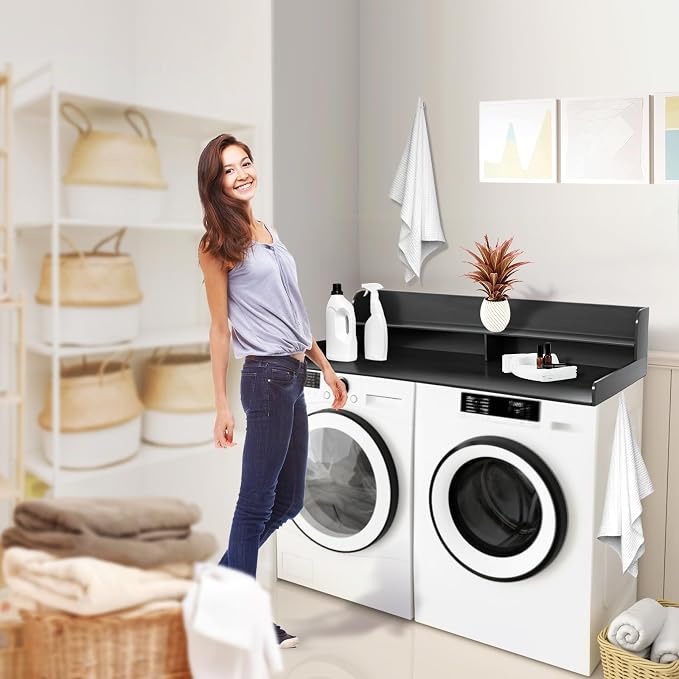 2-Tier Washer and Dryer Countertop Shelf, Laundry Room Storage & Organization - Image 6