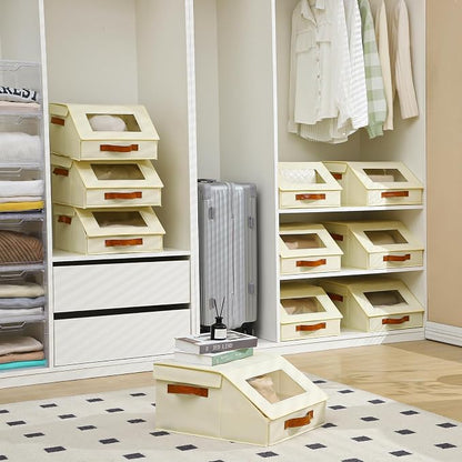 Closet Organizers and Storage, Stackable Closet Drawers, Fabric Closet Storage - Image 2