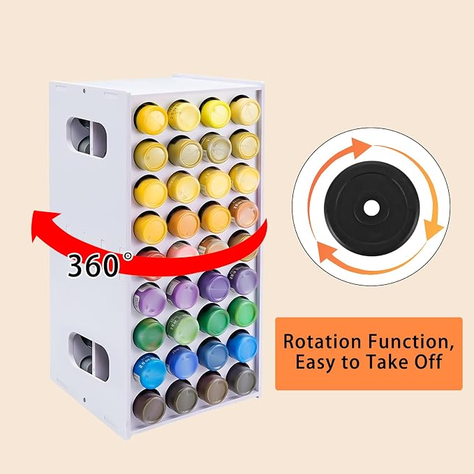 Acrylic Paint Organizer, 2oz Craft Paint Holder Rack - Image 2