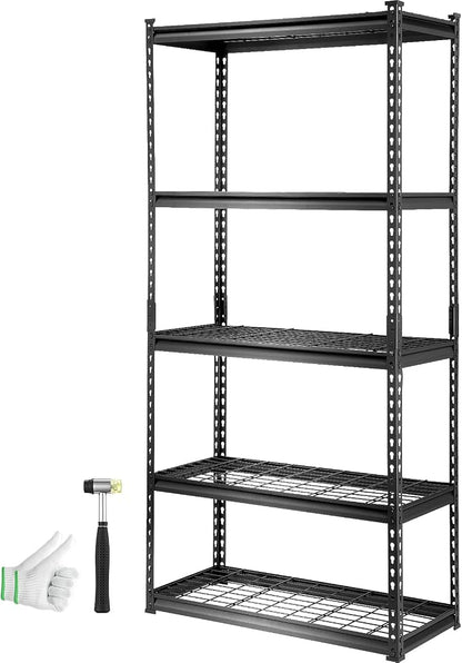 VEVOR Storage Shelving Unit, 5-Tier Adjustable, 2000 lbs Capacity, Heavy Duty - Image 10