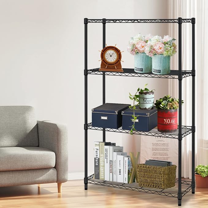 NChanmar 4 Tier Wire Shelving Unit Storage Shelves Shelf Organizer 54"x36"x14" - Image 8