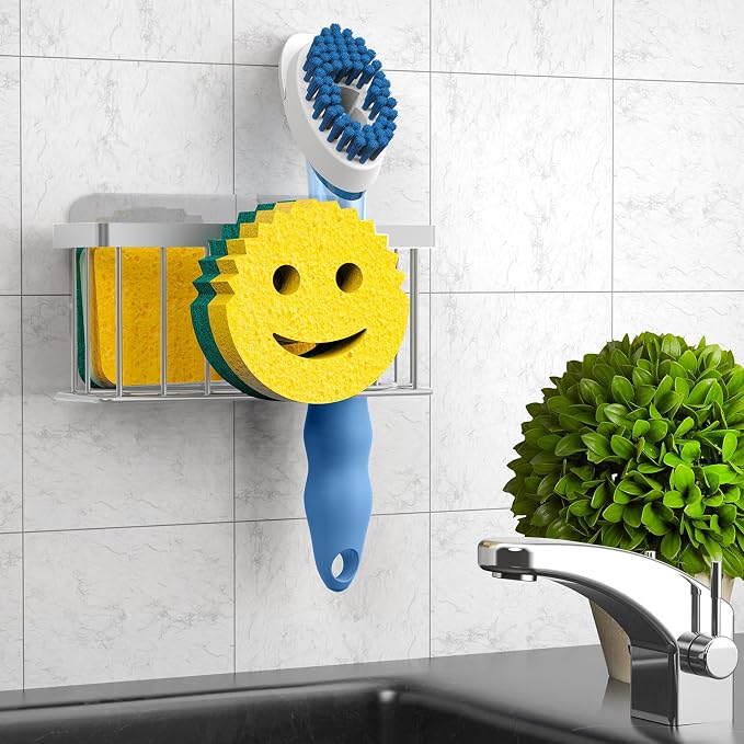 Sponge Holder Smiley Face, Sink Caddy, Kitchen Organizer - Image 6