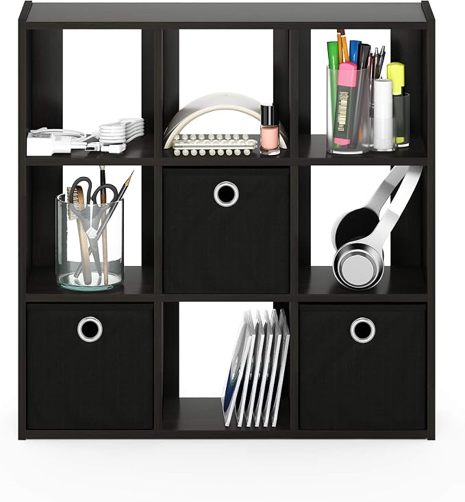 Furinno Simplistic 9-Cube Organizer - Image 4