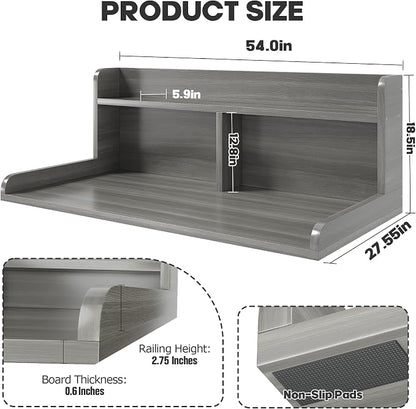 2-Tier Washer Dryer Countertop, 18.5" Raised Height Laundry Countertop - Image 6
