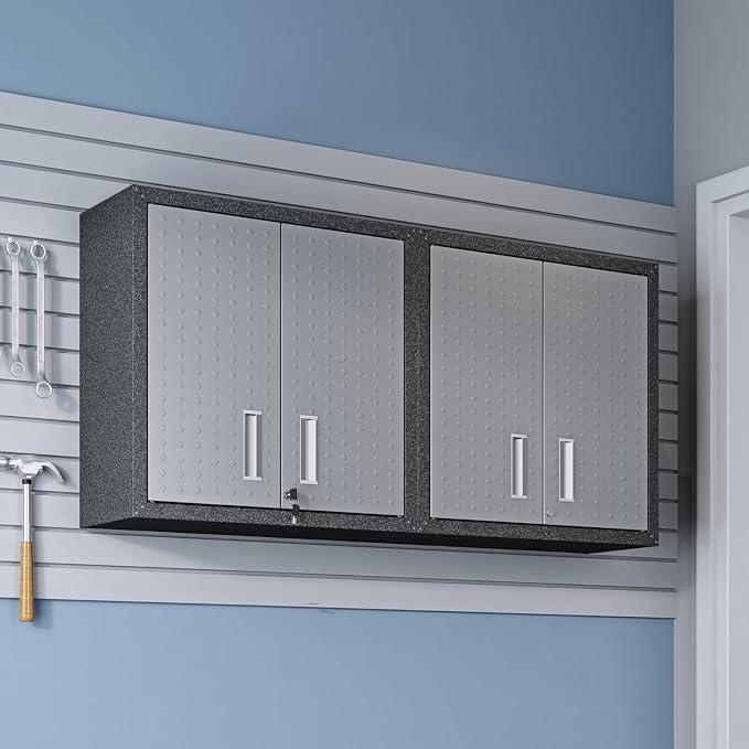 Manhattan Comfort Dual Fortress Floating Garage Storage Cabinet - Image 2