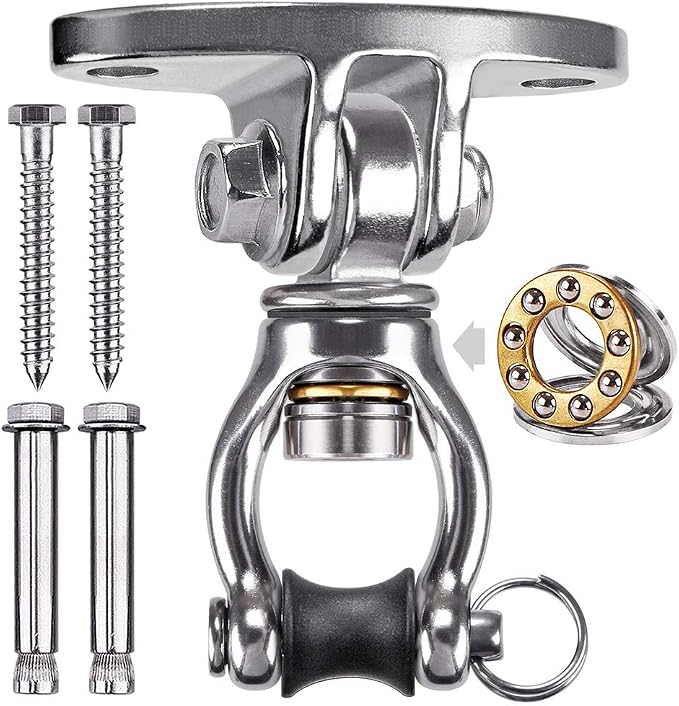 SELEWARE Silent Bearing Swivel Swing Hanger Stainless Steel Swing Hook Ceiling by SELEWARE