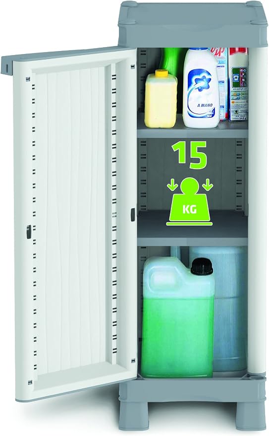 Terry, Base 350 UW, Cabinet 2 Internal Shelves. Color: Gray, Material: Plastic - Image 5