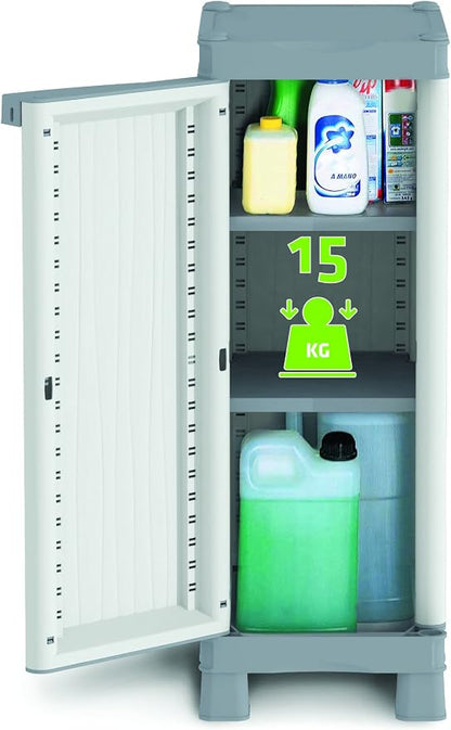 Terry, Base 350 UW, Cabinet 2 Internal Shelves. Color: Gray, Material: Plastic - Image 5