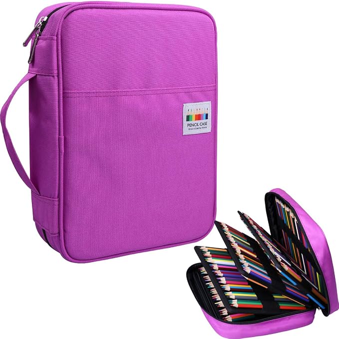 JAKAGO 220 Slots Colored Pencil Case Large Capacity Pen Holder by JAKAGO