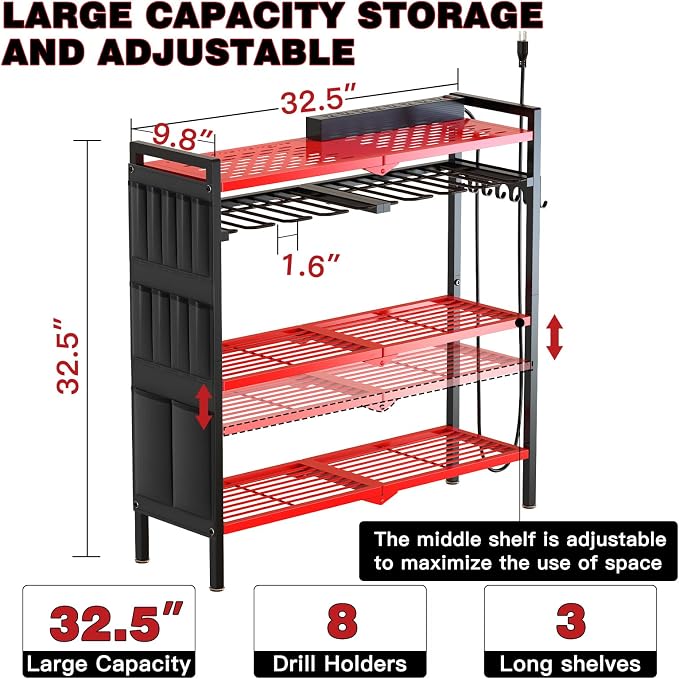 Large Power Tool Organizer Cart - Image 4
