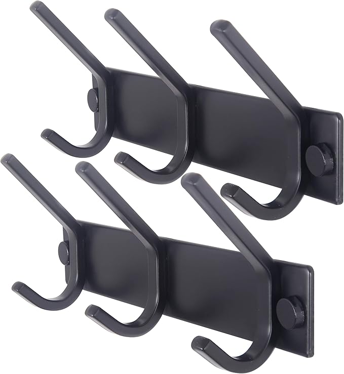 WEBI Coat Rack Wall Mounted, 3 Coat Hooks by WEBI