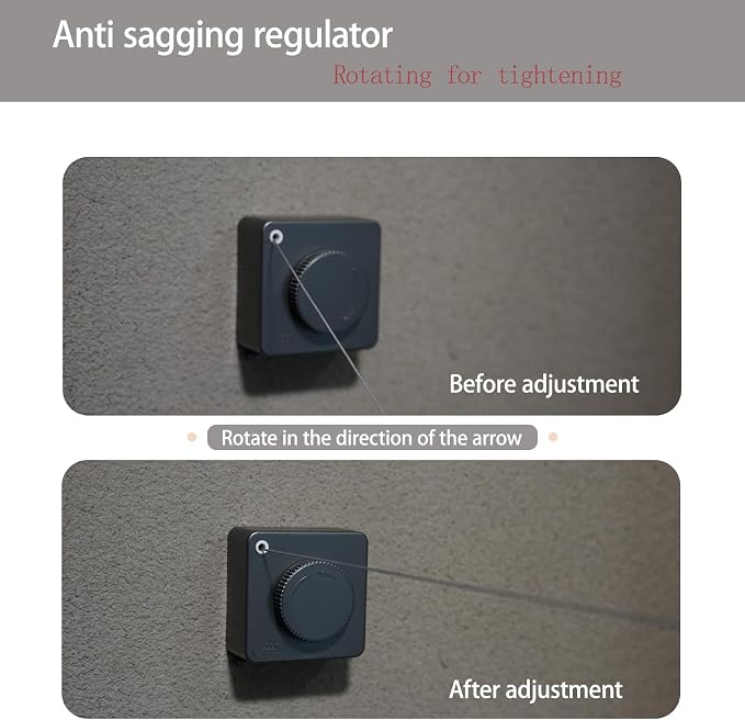 Indoor Retractable Clothesline, Wall-Mounted Heavy Duty Laundry Line, Stainless - Image 3