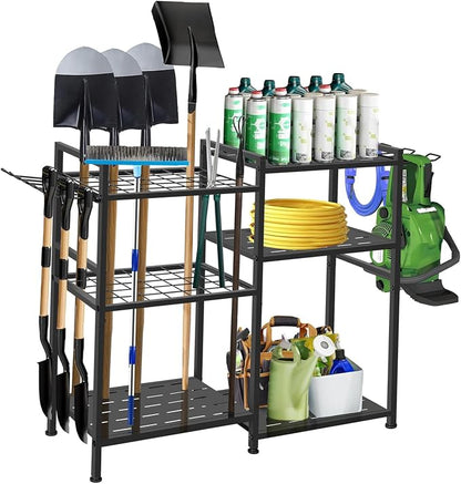 Garden Tool Organizer, 33.8×11.8×32inch Heavy-Duty Steel Garden Tool Rack by Unknown