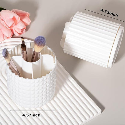 Anyoifax Makeup Brush Holder Organizer 360°Rotating Make Up Brushes Container - Image 3