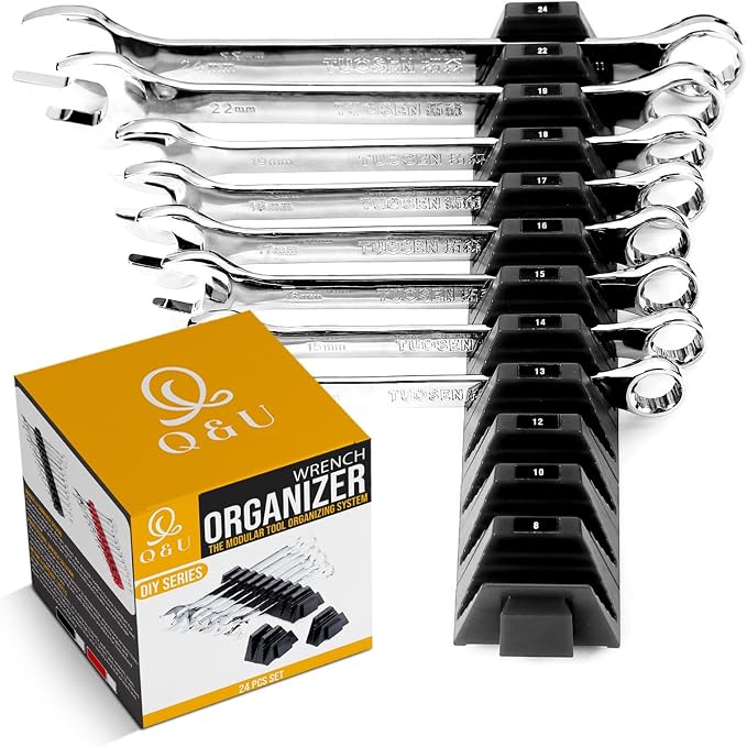 Q&U Wrench Organizer Modular System – 48 PCS Magnetic Wrench Organizer by Unknown