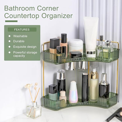 Corner Bathroom Countertop Organizer, Vanity Trays - Image 4