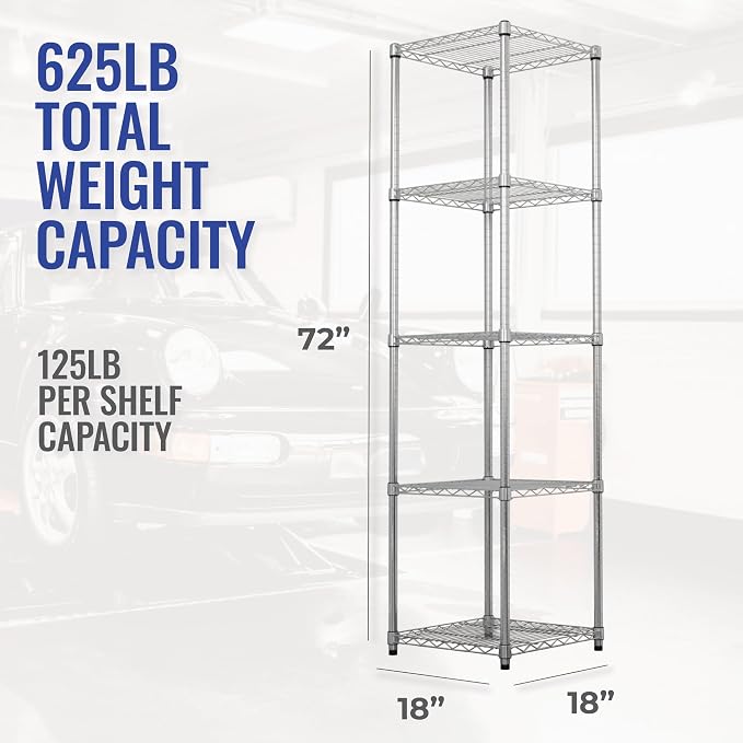 SafeRacks - NSF Certified Storage Shelves, Heavy Duty Steel Wire Unit - Image 2