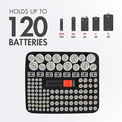 Tenergy Alkaline Batteries & Storage Case, 8xC Size, 8xD Size, 8 Pack 9V Size - Image 3