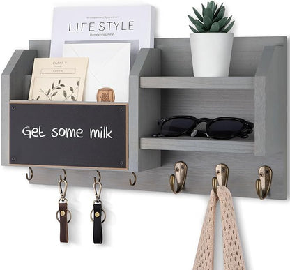 Lwenki Mail and Key Holder – Wall Mount Key Hanger by Lwenki