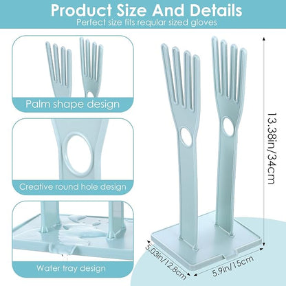 Kitchen Gloves Holder Mitten Dryer Reusable Rubber Glove Clothes Drying Rack - Image 2
