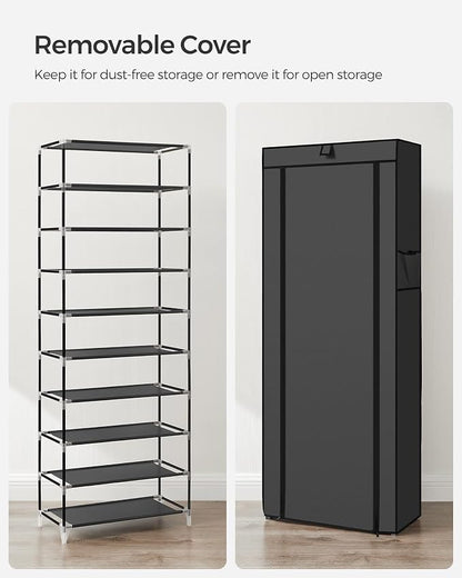 SONGMICS 10-Tier Shoe Rack, Shoe Storage Cabinet - Image 8