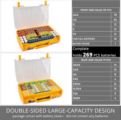 Battery Organizer Storage Holder Box Case - Image 3