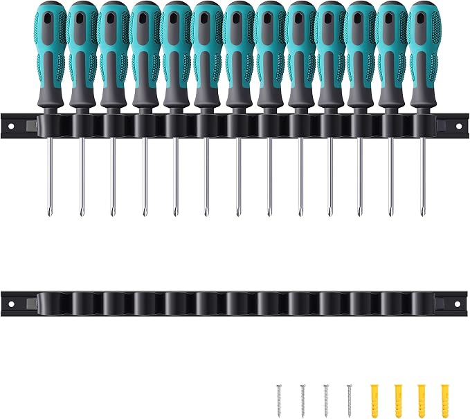 2 Pack Wall-Mounted Screwdriver Organizers by Reniteco