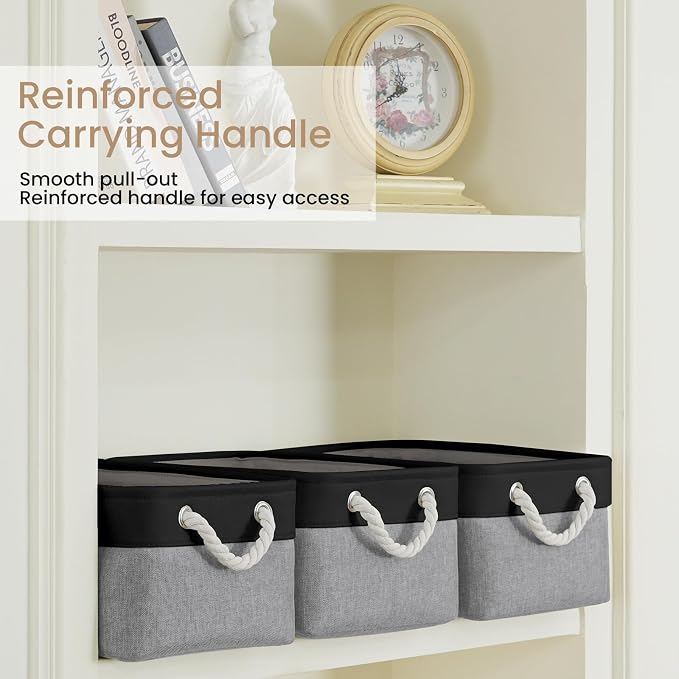 13.8x9.8x6.7 Inch Fabric Small Storage Bins - Image 3