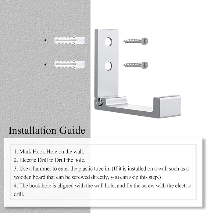 OHIYO 6Pcs Foldable Hooks for Hanging Coat & Bags & Hat & Key Wall Mounted - Image 6