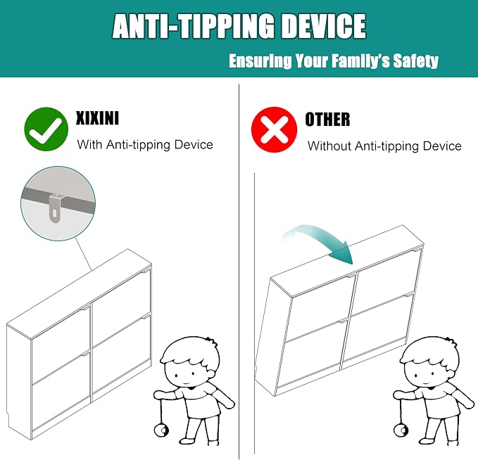 Xixini Shoe Storage Cabinet for Entryway - Image 7