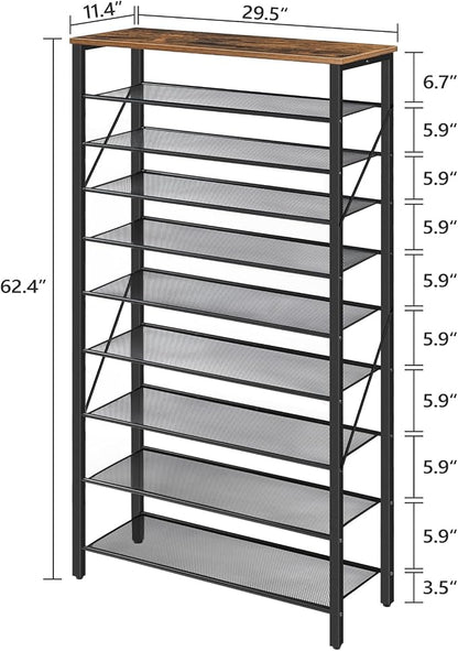 MAHANCRIS 10 Tier Shoe Rack Organizer - Image 3