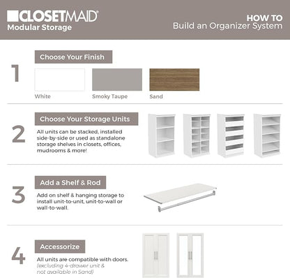 ClosetMaid Modular Closet Collection Shelf and Hang Rod Accessory Kit, 36-Inch - Image 6