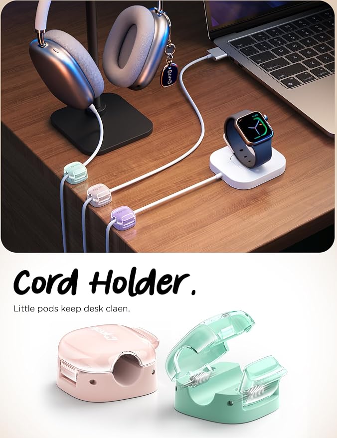 8Pack Cord Organizer, Cable Clips Clasp Cord Holder - Image 7