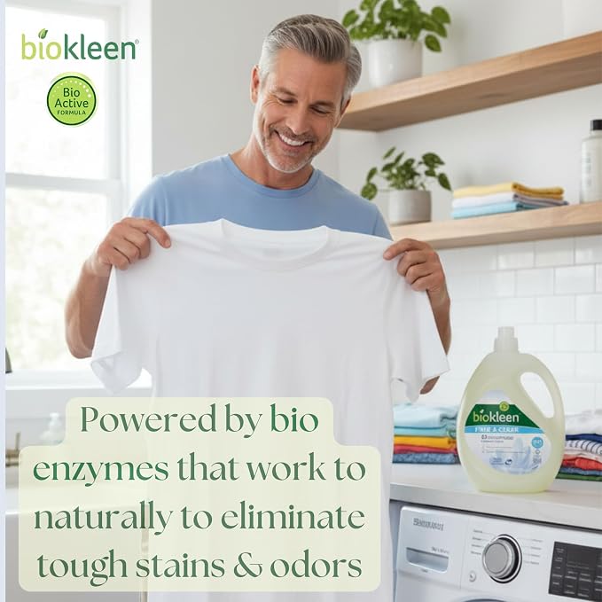 Biokleen Free & Clear Natural 3X Concentrated Liquid Laundry Detergent - Image 6