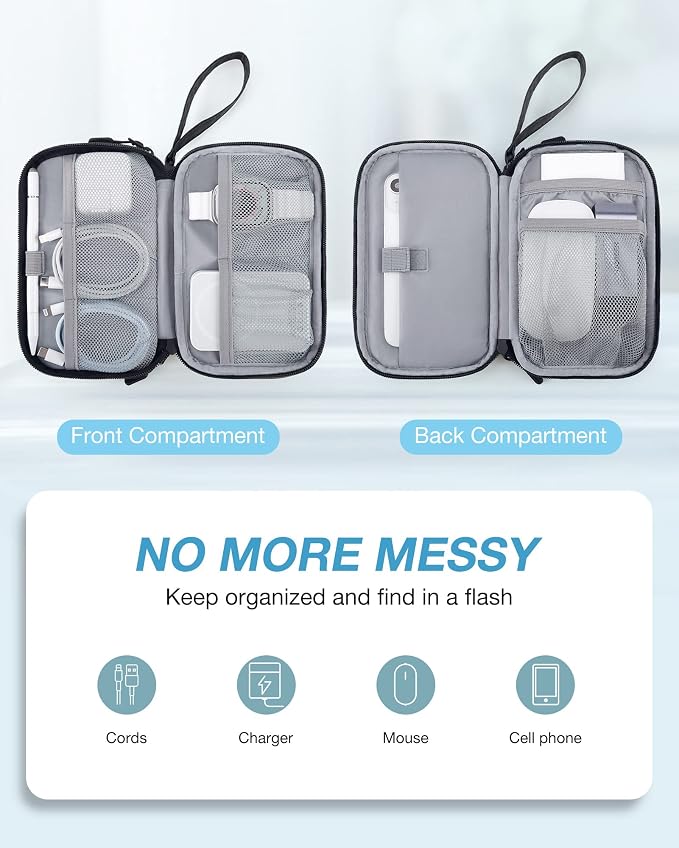 BAGSMART Cord Organizer Travel Cable Organizer Bag Tech Electronic Organizer - Image 3