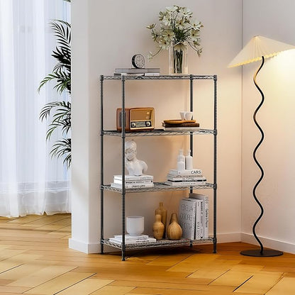 IZEUK 4-Tier Heavy Duty Steel Storage Shelves, Metal Shelf Wire Shelving Rack - Image 6
