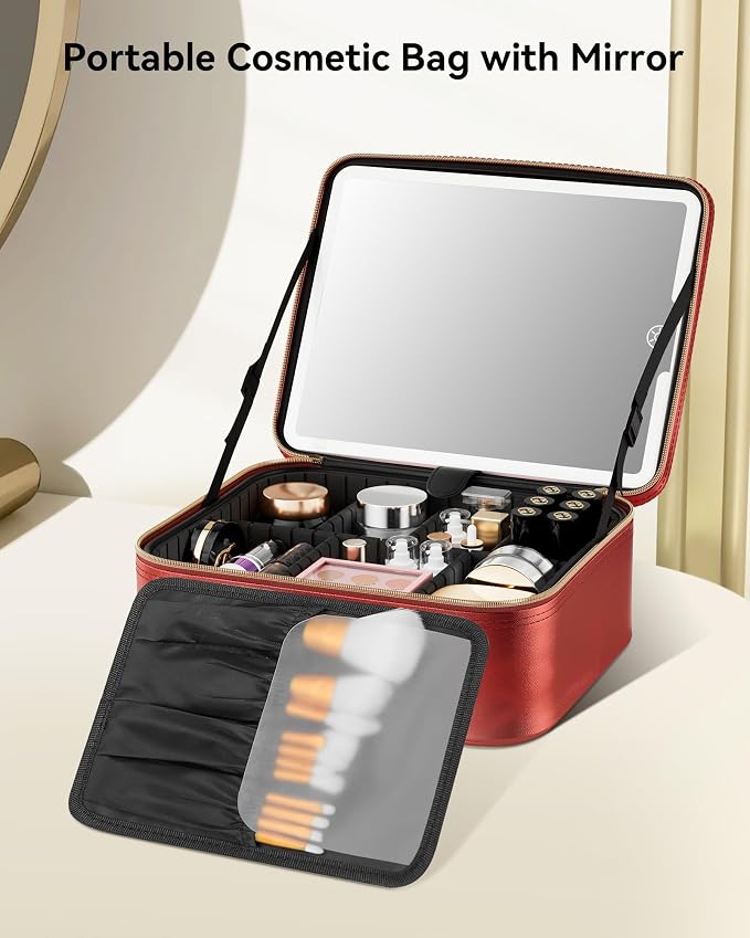 JUSRON Travel Makeup Bag - Image 8