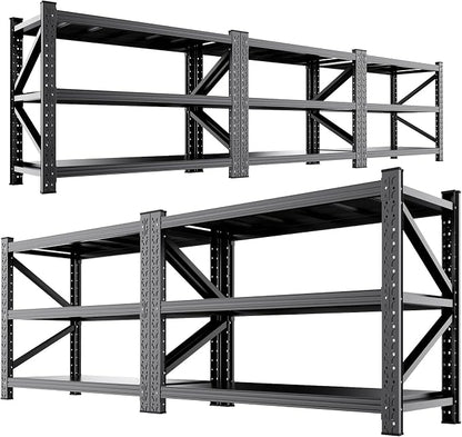 5 Set 5000LBS Heavy Duty Storage Shelves, Adjustable Garage Shelving Unit by AXASIIO