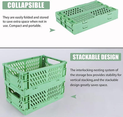 Tixill 2-Pack Mini Foldable Plastic Baskets - Image 3