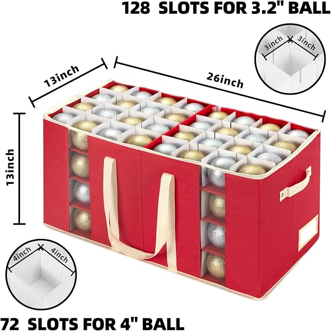 Christmas Visible Ornament Storage Box - Image 2