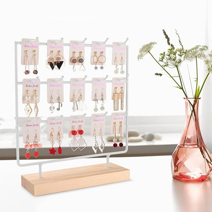 Earring Display Stand for Selling, Wood Earring Rack Tower Display Holder Stand - Image 4