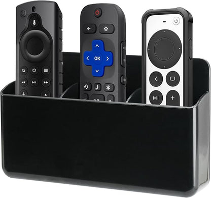 3 Slot Remote Control Holder Wall TV Remote Holder Self Adhesive Marker Holder by kulusion