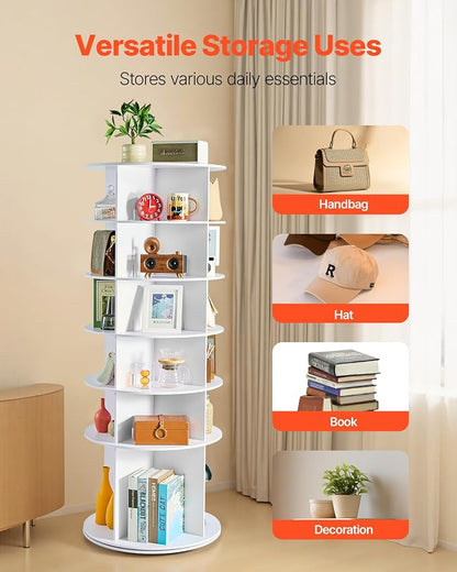 VEVOR 6 Tiers Rotating Shoe Rack Tower, 360° Spinning Shoe Rack, Revolving - Image 8