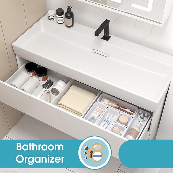 6 PCS Drawer Organizer Set, 3 Size Makeup Drawer Divider Organizer - Image 7