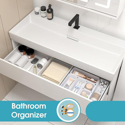 6 PCS Drawer Organizer Set, 3 Size Makeup Drawer Divider Organizer - Image 7