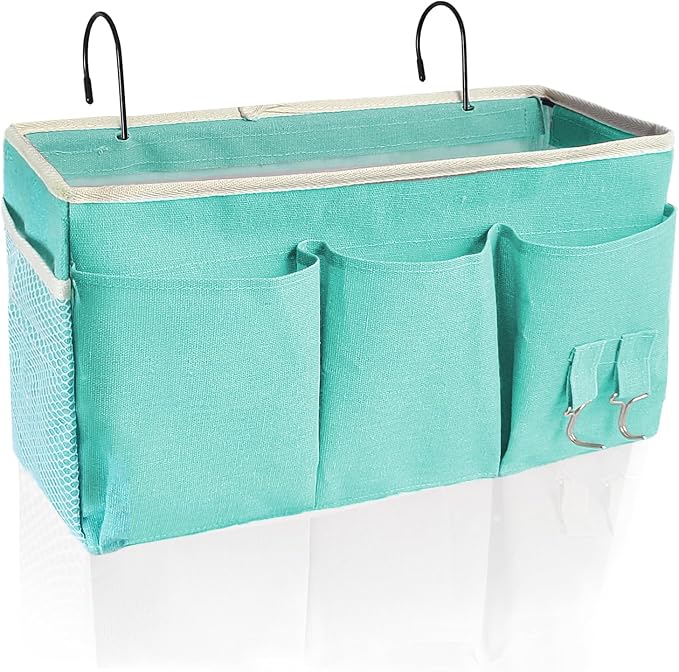 Bedside Caddy, Bedside Hanging Storage Organizer forBunk and Hospital Beds by SMALIGOLA