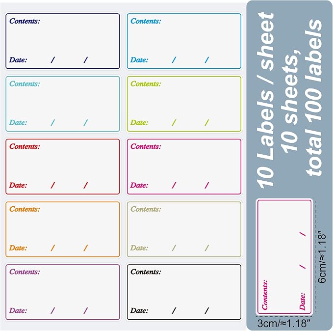 Hybsk Removable Freezer Labels Easy Peel Off - Image 3